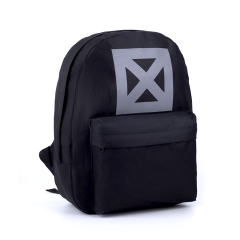 Рюкзак черный со светоотражающим элементом