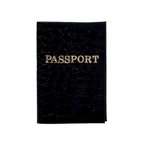 Обложка на паспорт из натуральной кожи Крокодил