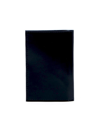 Кожаная обложка для паспорта с гербом Черная, изображение 2