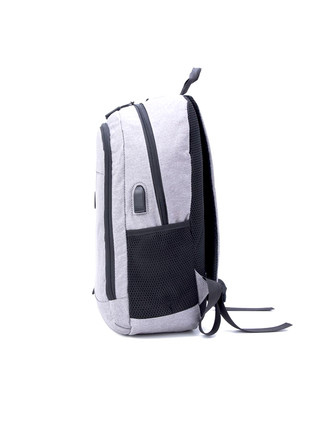 Рюкзак на молнии серый, изображение 2