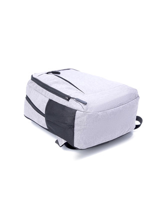 Рюкзак на молнии серый, изображение 4